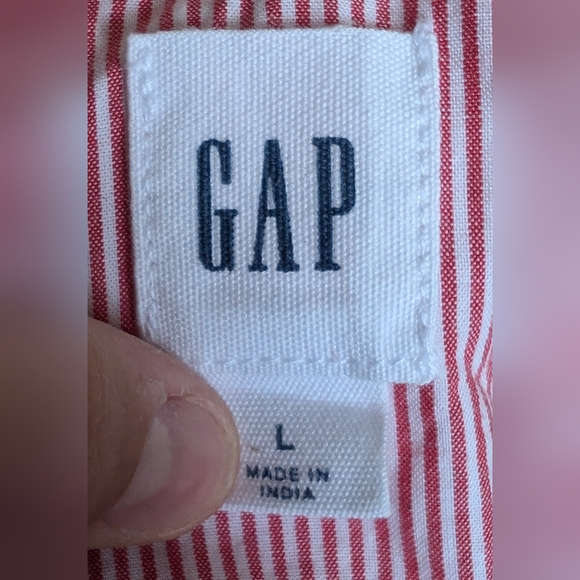 GAP red and white striped blouse - Picture 5 of 5